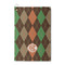 Brown Argyle Waffle Weave Golf Towel - Front/Main