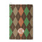 Brown Argyle Waffle Weave Golf Towel (Personalized)