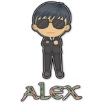 Brown Argyle Graphic Decal - Small (Personalized)