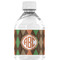 Brown Argyle Water Bottle Labels - Custom Sized (Personalized)