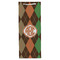 Brown Argyle Wine Gift Bag - Gloss - Front