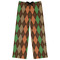 Brown Argyle Womens Pajama Pants - XS