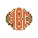 Brown Argyle Genuine Maple or Cherry Wood Sticker (Personalized)