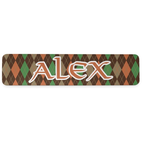 Brown Argyle Wrist Rest - Apvl