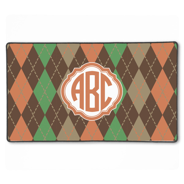 Custom Brown Argyle XXL Gaming Mouse Pad - 24" x 14" (Personalized)
