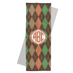 Brown Argyle Yoga Mat Towel (Personalized)
