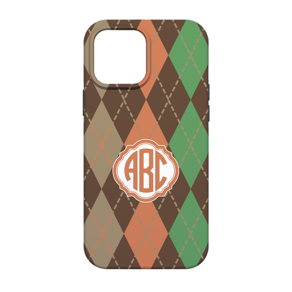 Brown Argyle iPhone 13 Tough Case - Back