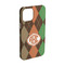 Brown Argyle iPhone 15 Case - Angle