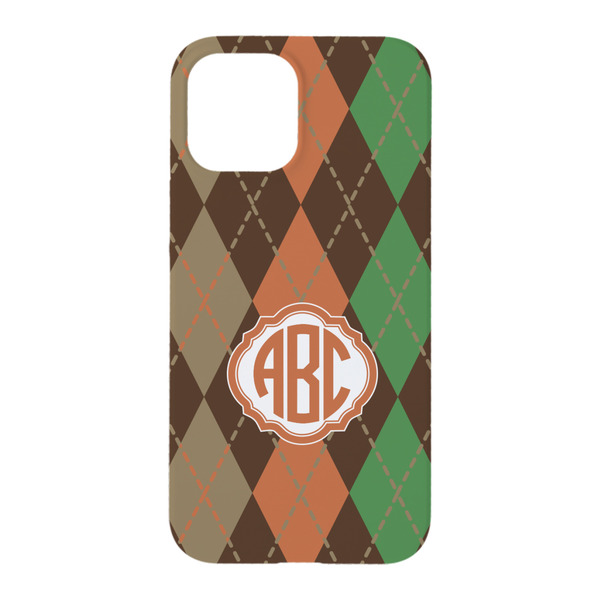 Brown Argyle iPhone 15 Pro Case - Back