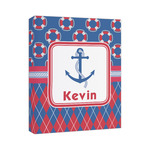 Buoy & Argyle Print Canvas Print (Personalized)