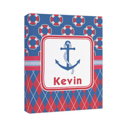 Buoy & Argyle Print Canvas Print (Personalized)