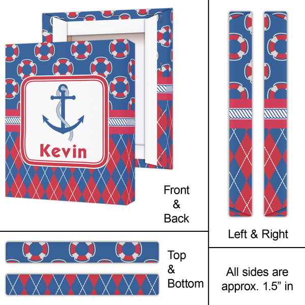 Buoy & Argyle Print 11x14 - Canvas Print - Approval