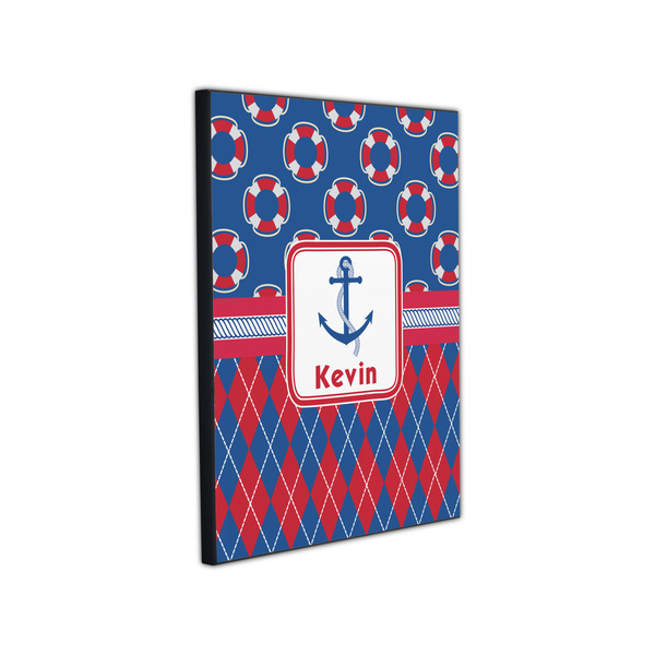 Buoy & Argyle Print 11x14 Wood Print - Angle View