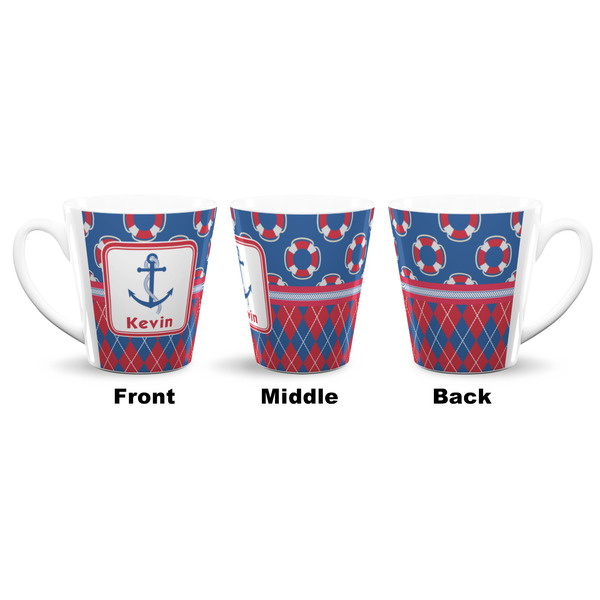 Buoy & Argyle Print 12 Oz Latte Mug - Approval