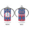 Buoy & Argyle Print 12 oz Stainless Steel Sippy Cups - APPROVAL