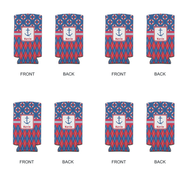Buoy & Argyle Print 12oz Tall Can Sleeve - Set of 4 - APPROVAL