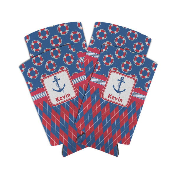 Buoy & Argyle Print 12oz Tall Can Sleeve - Set of 4 - MAIN