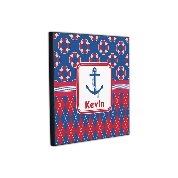 Buoy & Argyle Print 12x12 Wood Print - Angle View