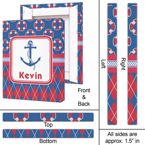 Buoy & Argyle Print 16x20 - Canvas Print - Approval