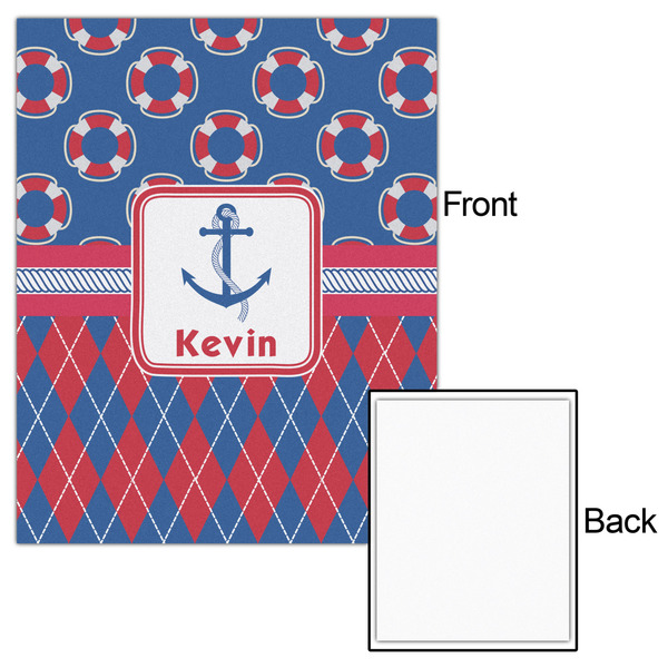 Buoy & Argyle Print 16x20 - Matte Poster - Front & Back
