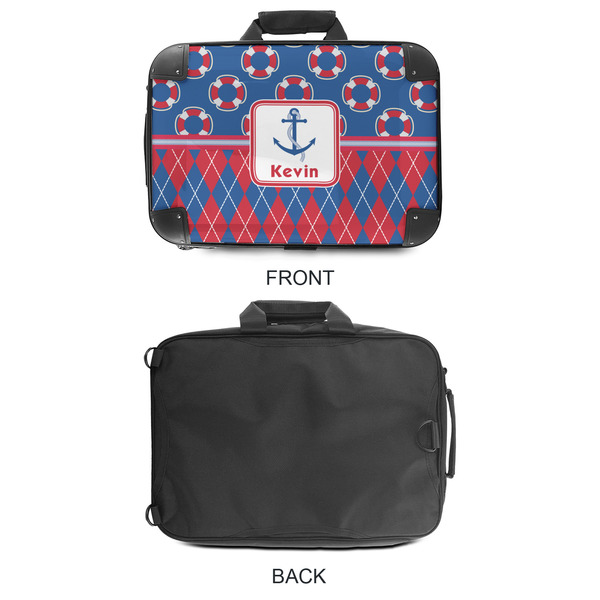 Buoy & Argyle Print 18" Laptop Briefcase - APPROVAL