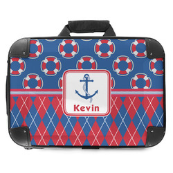 Buoy & Argyle Print Hard Shell Briefcase - 18" (Personalized)