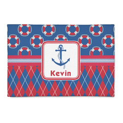 Buoy & Argyle Print 2' x 3' Indoor Area Rug (Personalized)