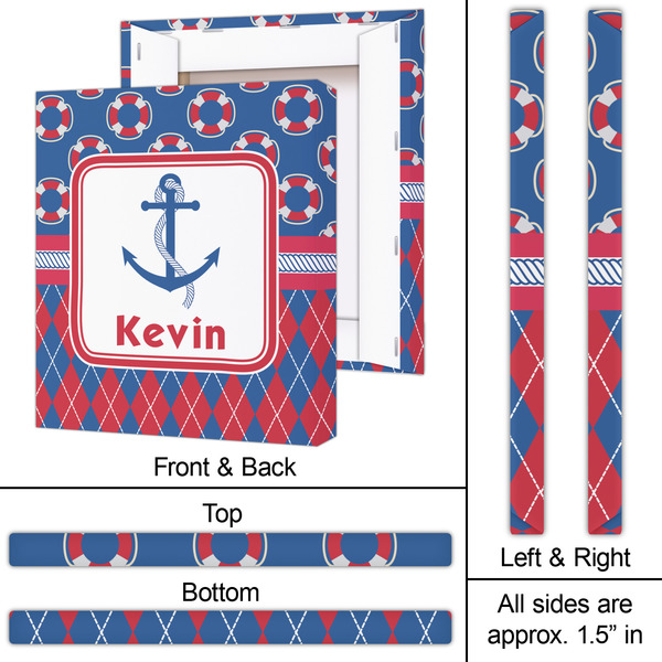 Buoy & Argyle Print 20x24 - Canvas Print - Approval