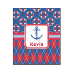 Buoy & Argyle Print Wood Print - 20x24 (Personalized)