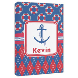 Buoy & Argyle Print Canvas Print - 20x30 (Personalized)