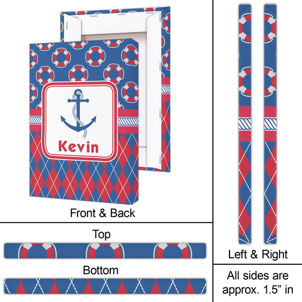 Buoy & Argyle Print 20x30 - Canvas Print - Approval