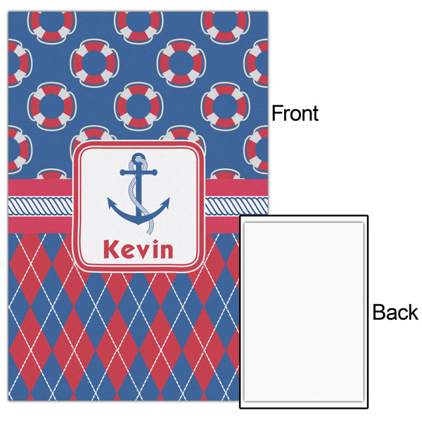 Buoy & Argyle Print 20x30 - Matte Poster - Front & Back