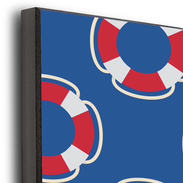 Buoy & Argyle Print 20x30 Wood Print - Closeup