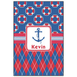 Buoy & Argyle Print Wood Print - 20x30 (Personalized)