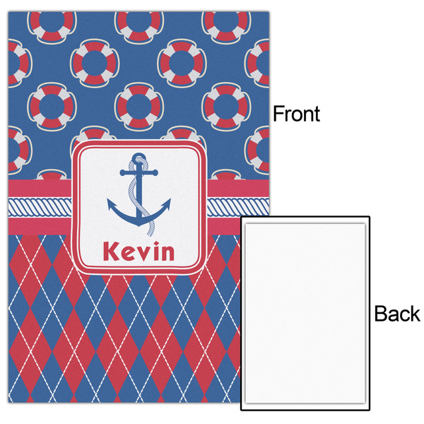 Buoy & Argyle Print 24x36 - Matte Poster - Front & Back