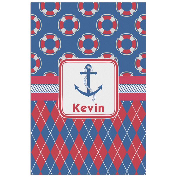 Custom Buoy & Argyle Print Poster - Matte - 24x36 (Personalized)