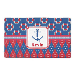 Buoy & Argyle Print 3' x 5' Indoor Area Rug (Personalized)