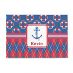 Buoy & Argyle Print 4' x 6' Patio Rug (Personalized)