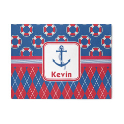 Buoy & Argyle Print Area Rug (Personalized)