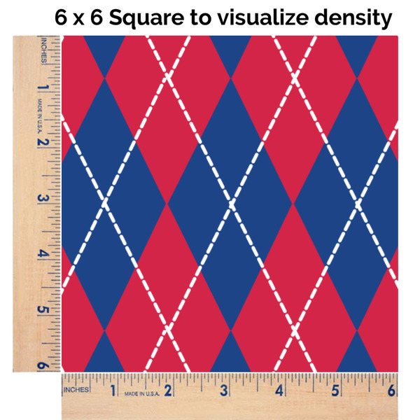 Buoy & Argyle Print 6x6 Swatch of Fabric