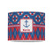 Buoy & Argyle Print 8" Drum Lampshade - FRONT (Poly Film)