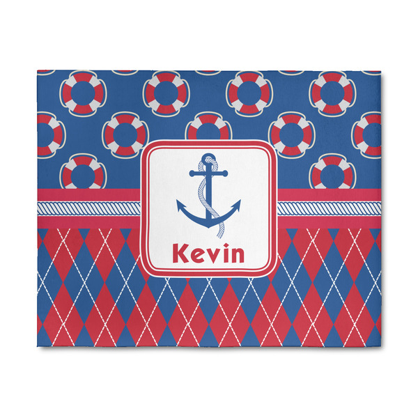 Custom Buoy & Argyle Print 8' x 10' Indoor Area Rug (Personalized)