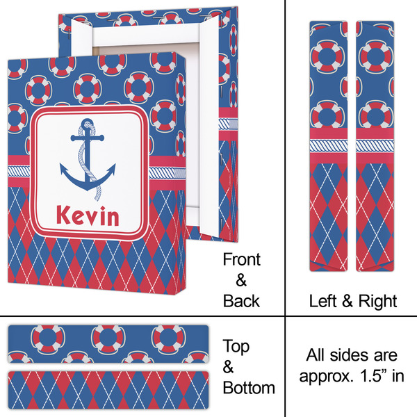 Buoy & Argyle Print 8x10 - Canvas Print - Approval