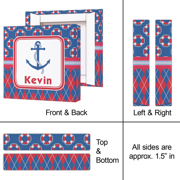 Buoy & Argyle Print 8x8 - Canvas Print - Approval