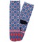 Buoy & Argyle Print Adult Crew Socks - Single Pair - Front and Back