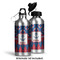 Buoy & Argyle Print Aluminum Water Bottle - Alternate lid options