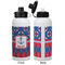 Buoy & Argyle Print Aluminum Water Bottle - White APPROVAL