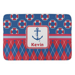 Buoy & Argyle Print Anti-Fatigue Kitchen Mat (Personalized)