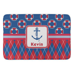 Buoy & Argyle Print Anti-Fatigue Kitchen Mat (Personalized)