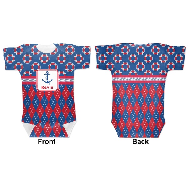 Buoy & Argyle Print Baby Bodysuit Approval